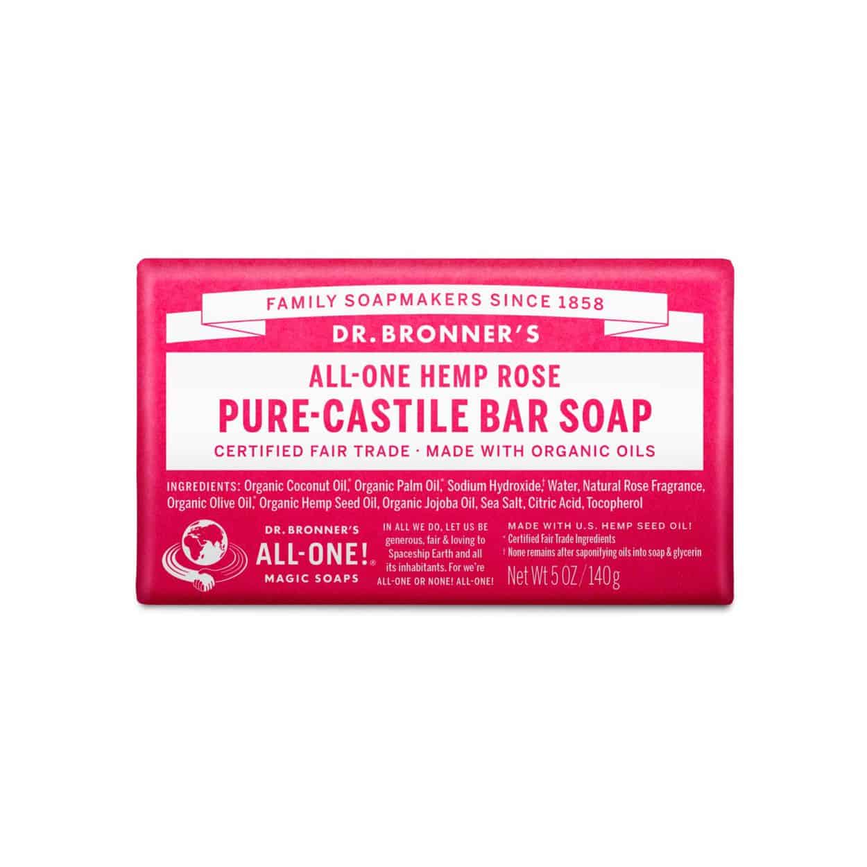 bar of rose-scented soap