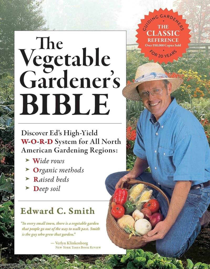 The Vegetable Gardener's Bible by Edward C. Smith. For book shop.