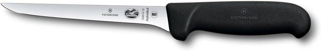 Stainless steel pro boning knife.