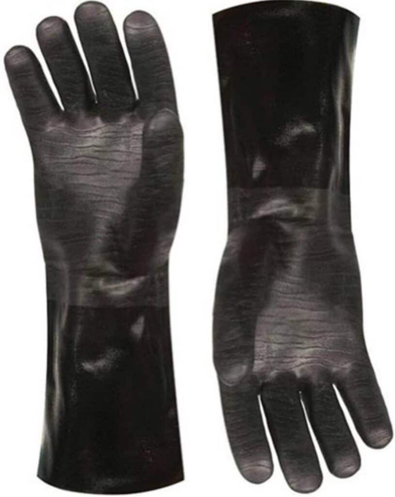 Black heat proof gloves.