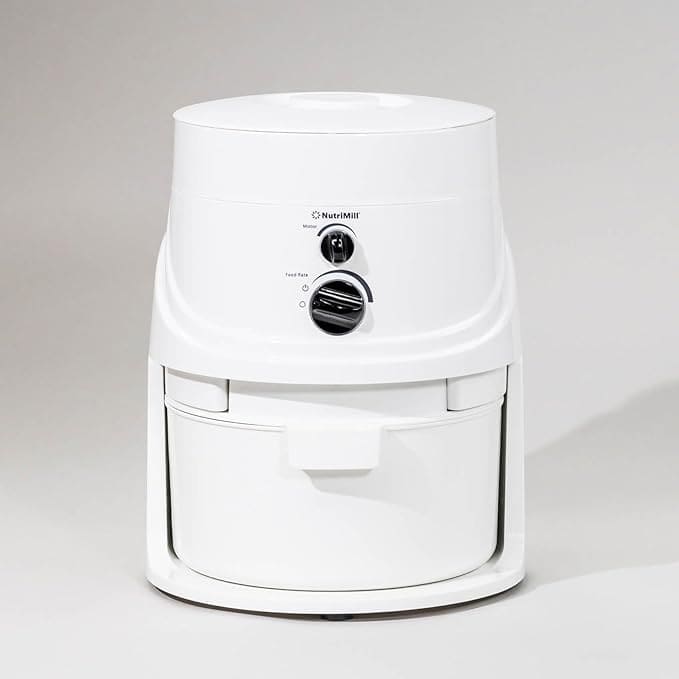 White Nutrimill grain mill.