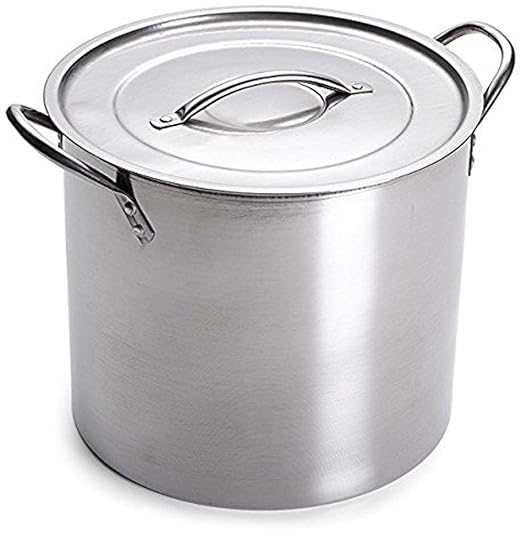 5 gallon stainless steel stock pot.